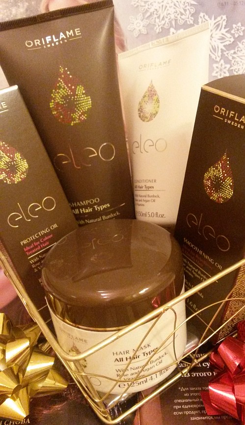 Подарочный набор из средств для волос Eleo с маслом розы и арганы